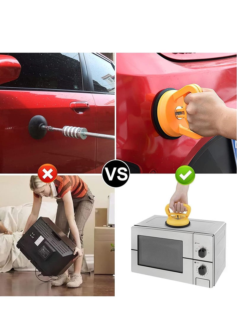 Excefore رافعة أكواب الشفط لإصلاح خدوش السيارة، ساحب كبير، رافعة قوية بمقبض زجاجي، رفع الزجاج والبلاط والمرايا والجرانيت وتحريك الأشياء، عبوة من 3 قطع - Image 4