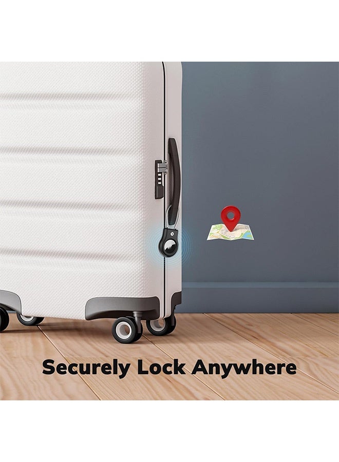 Compatible with Apple AirTag Secure Holder with Wire Cable  2 Pack Air Tag Lock Case Keychain Key Ring Key Chain Luggage tag for Keys Luggage More Men Women's Keyrings - Image 4