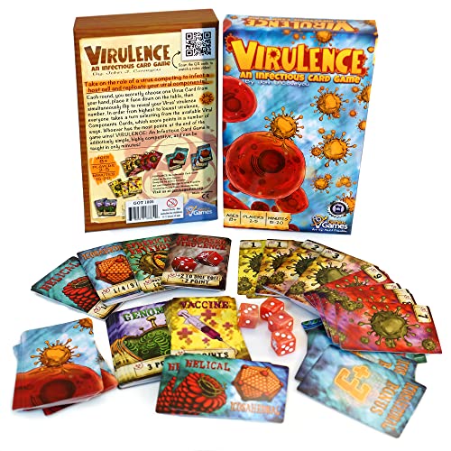 Genius Games Virulence an VirusThemed Card Game Biology Board Game for Kids Teens Adults and Teachers Fun Engaging ScienceAccurate Game to Learn Viruses Virology and Infectious Diseases - Image 1