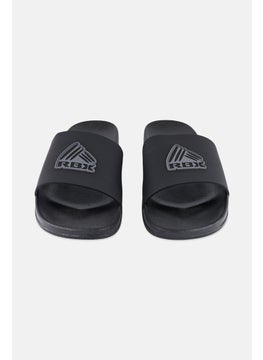 RBX Men Brand Logo Slip On Slides, Black  - Image 4