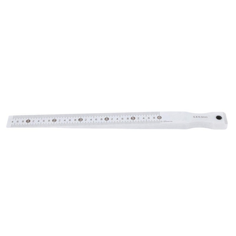 Taper Gap Gage 0.4-6mm Range 0.05mm Accuracy Stainless Steel Gap Width Measuring Tool for Construction Railway Automotive - Image 1