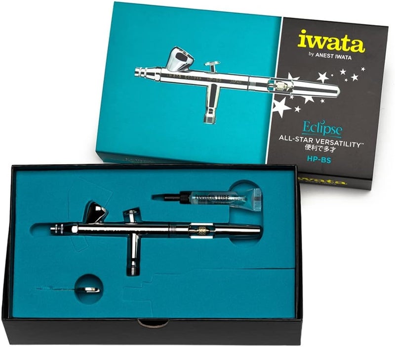 Iwata-Medea Eclipse HP-BS Dual Action Airbrush with Small Gravity Feed Cup - Image 2