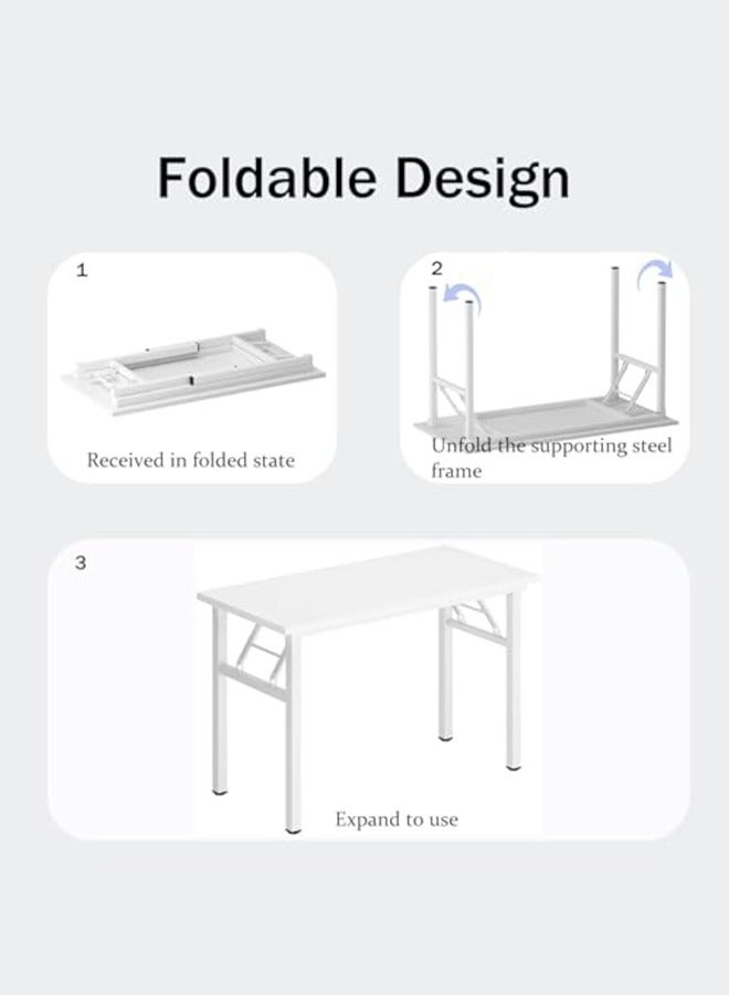 Generic Foldable computer desk office desk game table large 120 * 50 extra long folding table  - Image 4