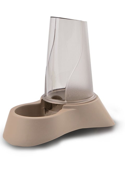 Food And Water Dispenser Beige 1.5L