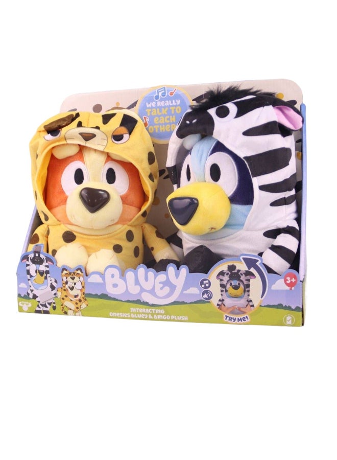 BLUEY مجموعة ألعاب محشوة تفاعلية بلوى وسلسلة 13 من بلوى وبينغو (عبوة من 2) - Image 2