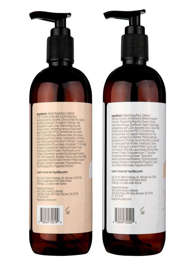 Cibu Revive and Restore Styling Bundle - 11.83oz Shampoo + 11.83oz Conditioner for Dry Damaged Hair - Strengthens and Smoothes Hair Strands with Oleic Acid, Linoleic Acid, Vitamin E & K - Image 2