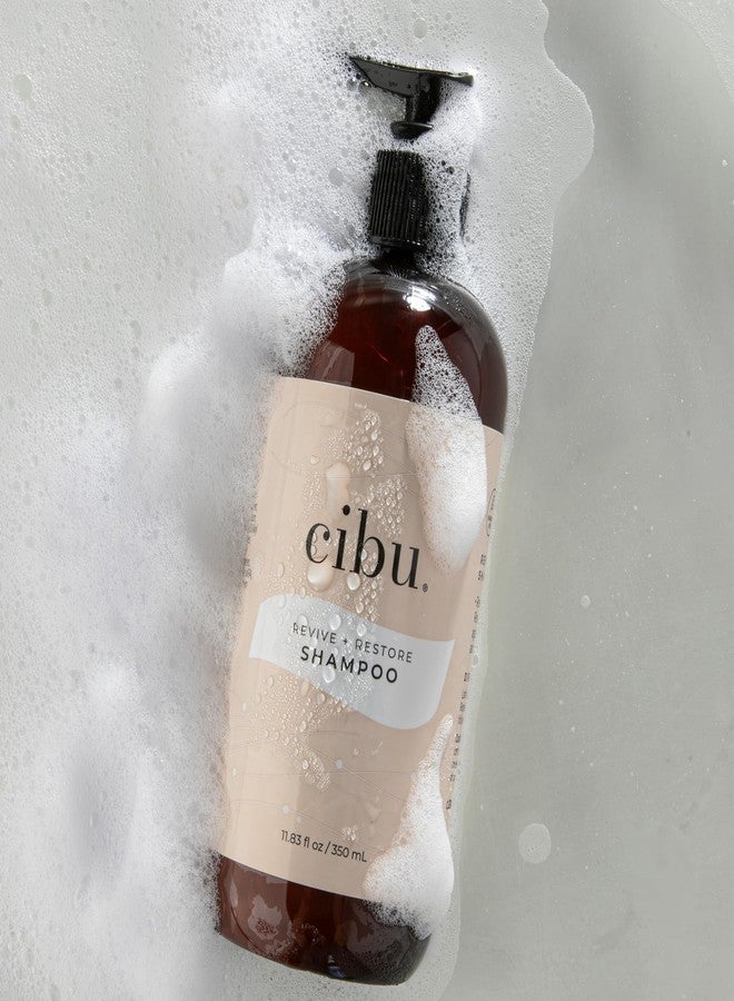 Cibu Revive and Restore Styling Bundle - 11.83oz Shampoo + 11.83oz Conditioner for Dry Damaged Hair - Strengthens and Smoothes Hair Strands with Oleic Acid, Linoleic Acid, Vitamin E & K - Image 4