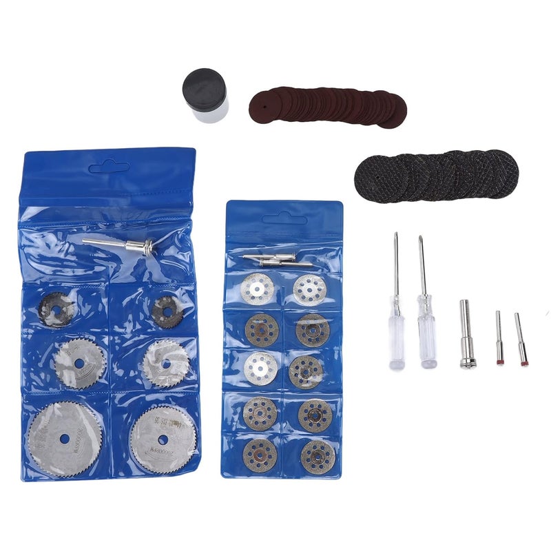 HSS Cutting Discs Set for Metal Wood Plastic Glass 10PCS 115mm DIY Craftsmen - Image 1