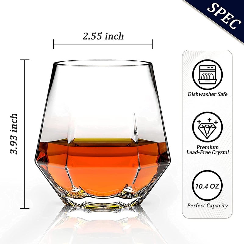 KELVEE Stemless Glasses Set of 6 Shatterproof Glassware Homes Outdoor bar Glass Ideal for Juice Lemon Soda Wine Scotch Cocktails Any Beverage - Image 4