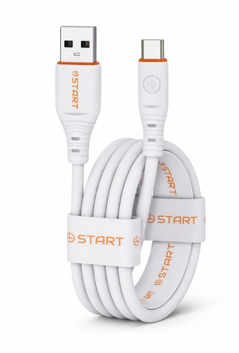 ستارت ابل شحن ونقل بيانات START USB-A إلى Type-C سوبر فاست 6A – شحن سريع Super VOOC – موديل ST-364 - Image 1