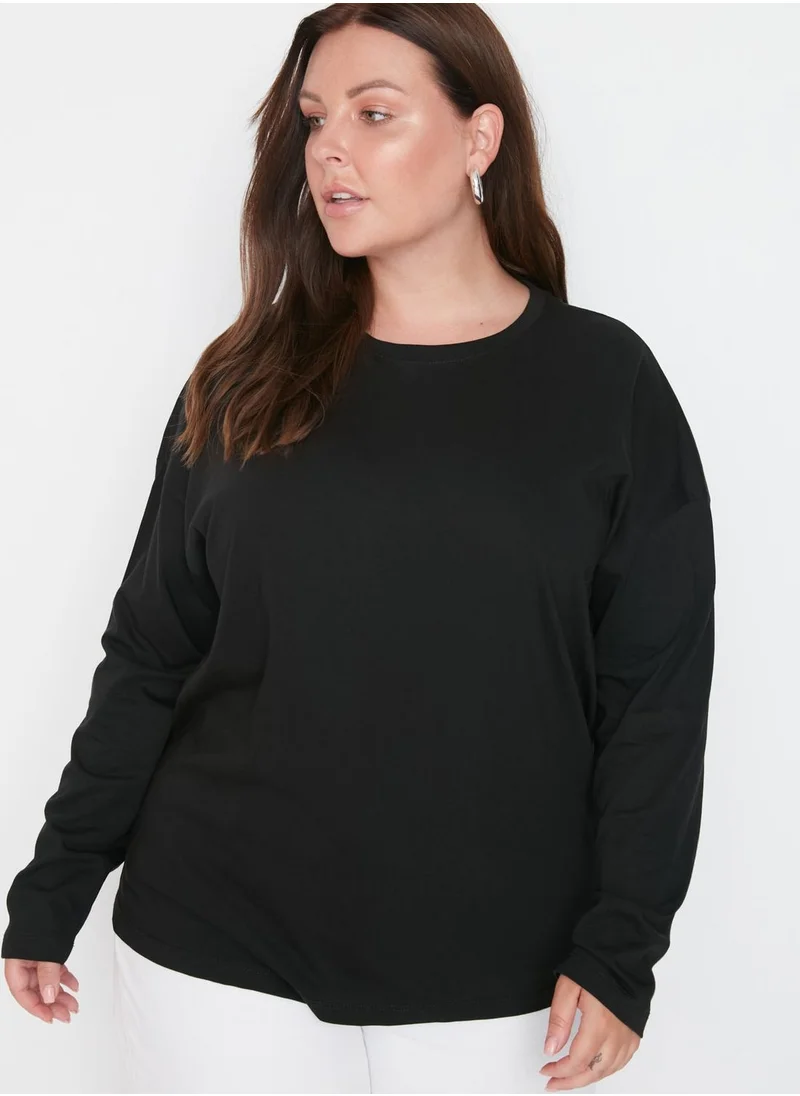 Trendyol Curve Crew Neck Knitted T-Shirt