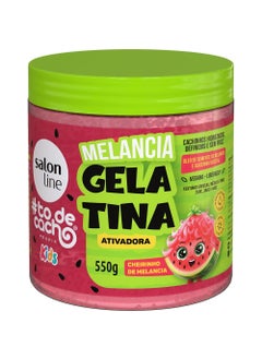 Salon Line Salon Line  Linha ToDeCacho Kids  Gelatina Ativadora Melancia 550 Gr  IGotCurls Kids  Watermelon Activating Gelatin Net 194 Oz 