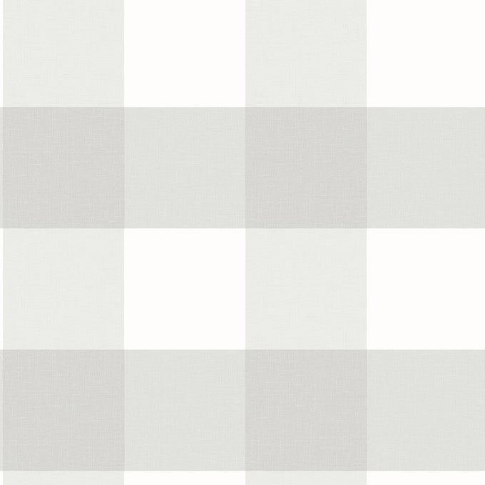 GREY 311512531 AMOS GINGHAM WALLPAPER LIGHT GREY