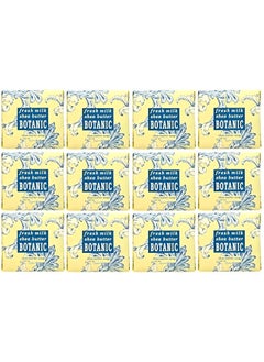 Greenwich Bay FRESH MILK Shea Butter Scented Bar Soaps  12 Pack of Mini 19 oz Botanical Scented Bars  Perfect for Guest Bath Airbnb Salon Spa Hotel  Elegant Wrappers