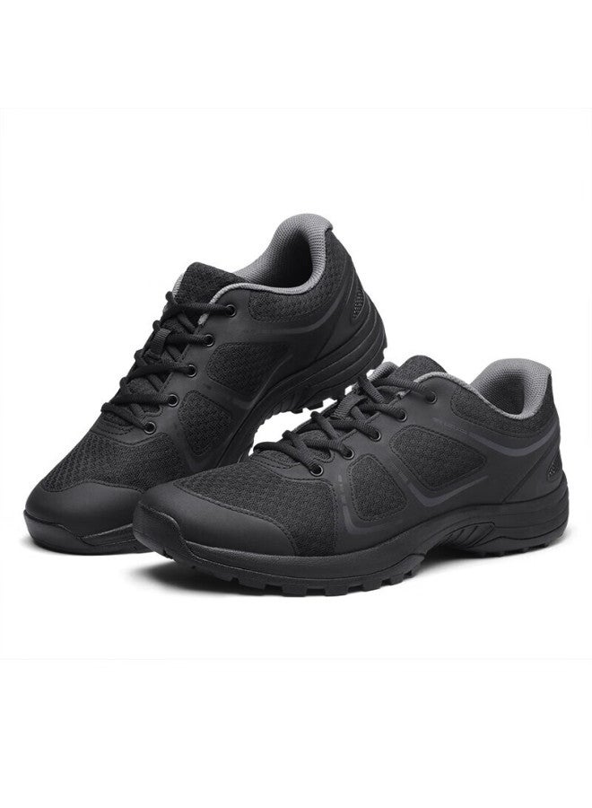 Strongman Qiangren Casual Shoes For Men, Physical Fitness Sneakers, Jihua 3515 New Outdoor Training Shoes For Hiking And Trekking, Black, Size 40 - Image 4
