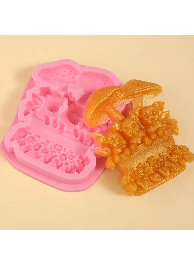 Model Y96 Mushroom Dog Chocolate Silicone Mold for Baking Cake Biscuit Candy Fondant - Image 2