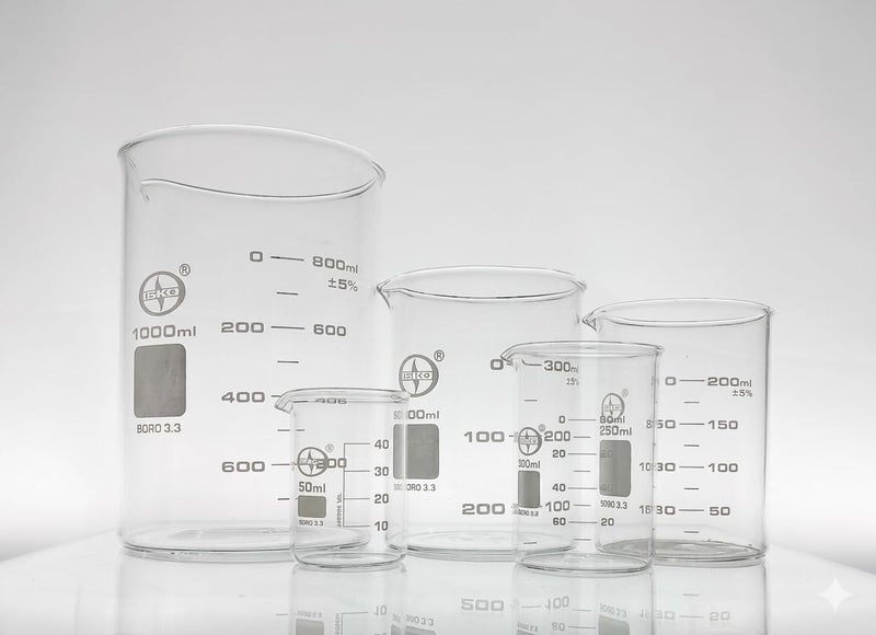 ISKO® laboratory beaker set of 5 | 1000ML, 500ML, 250ML, 100ML, 50ML - Image 2