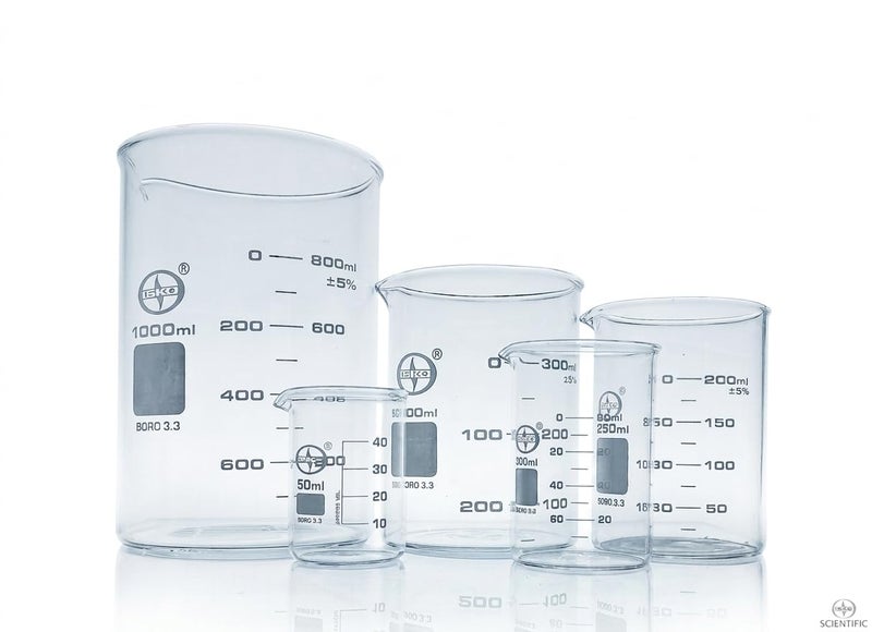 ISKO® laboratory beaker set of 5 | 1000ML, 500ML, 250ML, 100ML, 50ML - Image 5
