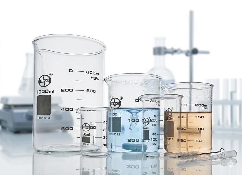 ISKO® laboratory beaker set of 5 | 1000ML, 500ML, 250ML, 100ML, 50ML - Image 3