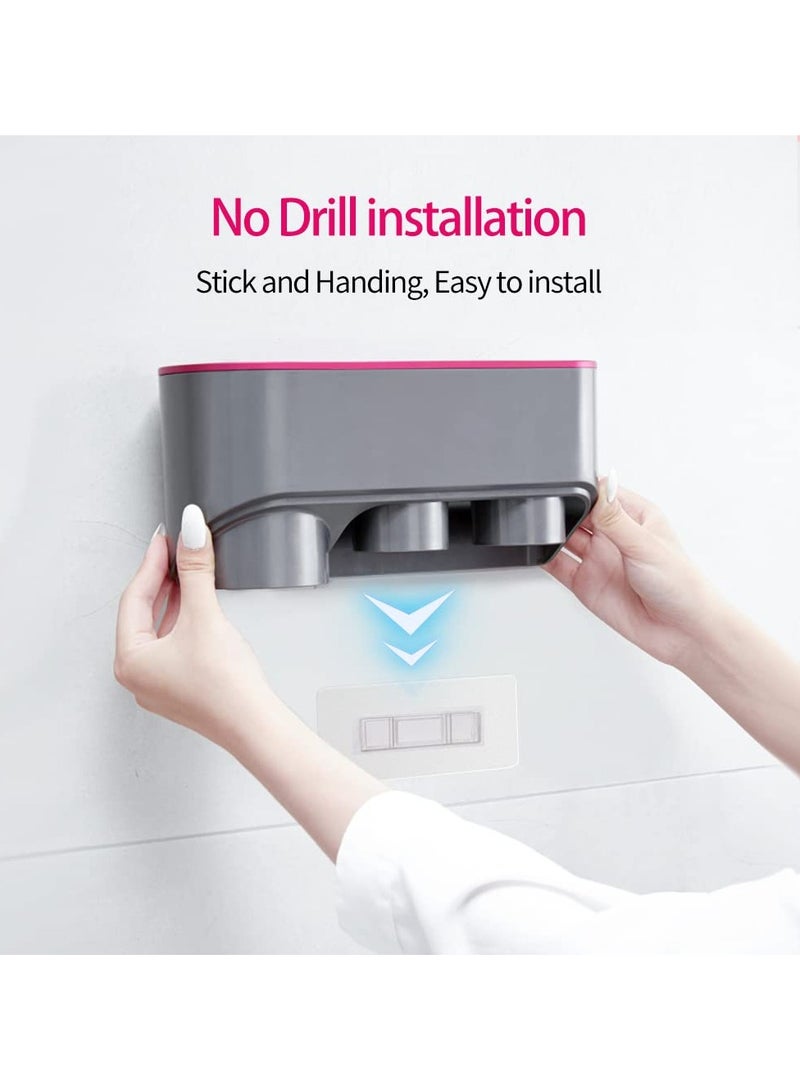 Hair Dryer Holder for Dyson Supersonic, Self Adhesive 2 in 1 Multi-Function Blow Dryer Holder and Hand Dryer Adapter for Home Bathroom Punch Free Dyson Hair Dryer Holder - Image 4