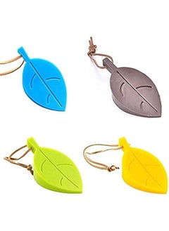 FYLX Rubber Leaf Door Stopper Set   Of 4 Leaf Shape Super Cute Door Wedge Protect Your Family From Hurting By The Closing Door  - Image 1