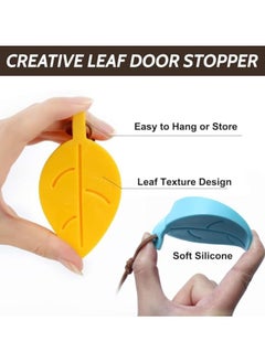 FYLX Rubber Leaf Door Stopper Set   Of 4 Leaf Shape Super Cute Door Wedge Protect Your Family From Hurting By The Closing Door  - Image 4