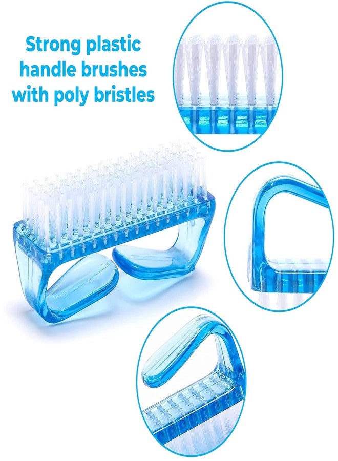 BANIRA Handle Grip Nail Brush Hand Finger Toe Nail Scrub Cleaning Brush Manicure Pedicure Scrubbing Cleaner Brush for Men and Women (Multicolor) (Pack of 2) - Image 4