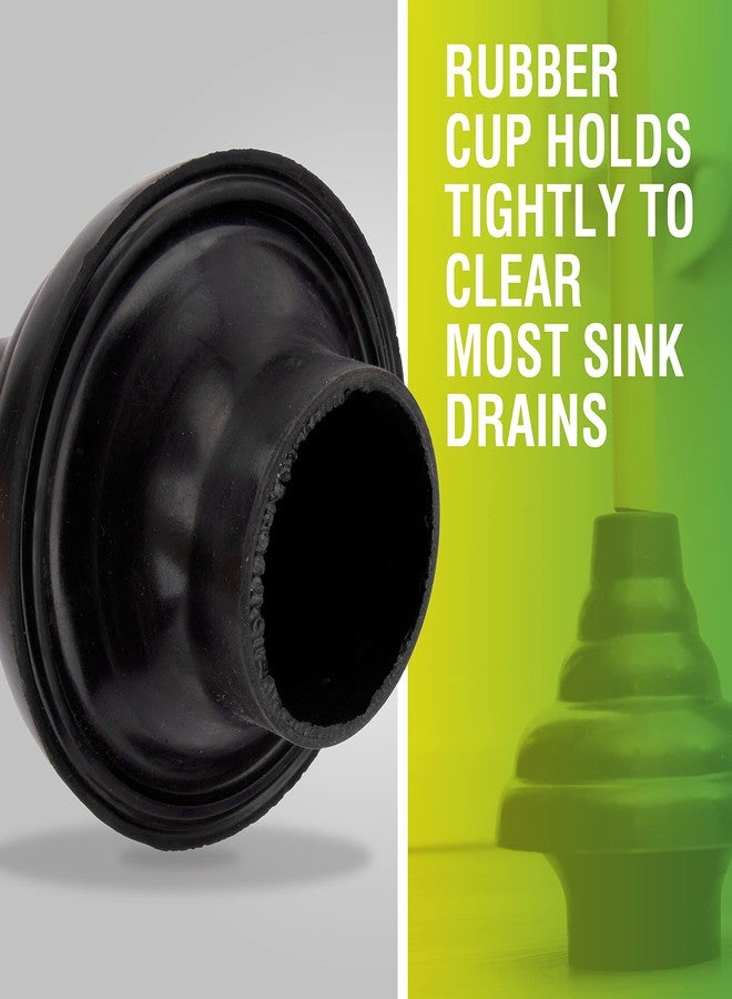 LDR Industries LDR 512 3410A Heavy Duty Drain Handle Double Thrust Rubber Force Cup Removes Clogs for Bathrooms, Kitchens, Baths, Showers, Powerful Commercial and Residential, 26.40"X5.35", Wood Flange Plunger - Image 4