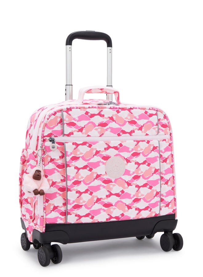 kipling New Storia Pink Palm Large Wheeled Bag I4847-1Bv - Image 4