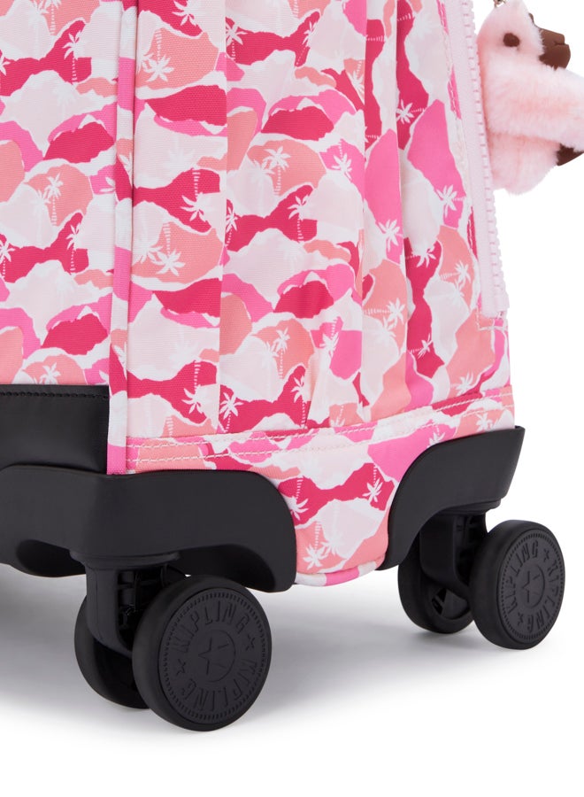 kipling New Storia Pink Palm Large Wheeled Bag I4847-1Bv - Image 5
