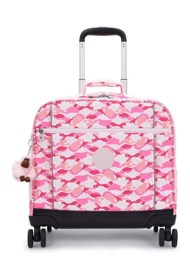 kipling New Storia Pink Palm Large Wheeled Bag I4847-1Bv - Image 1