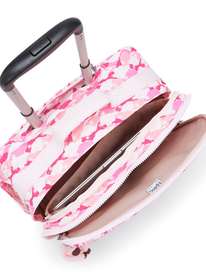 kipling New Storia Pink Palm Large Wheeled Bag I4847-1Bv - Image 3