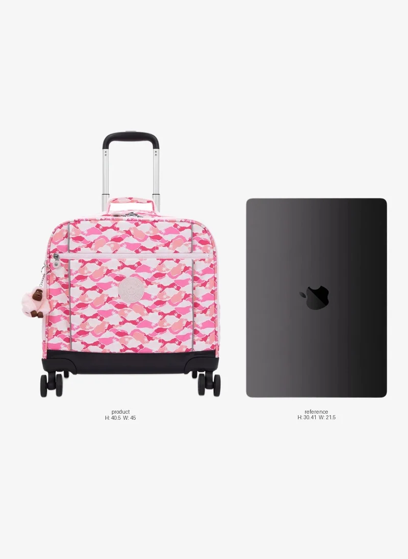 Kipling New Storia Pink Palm Large Wheeled Bag I4847-1Bv