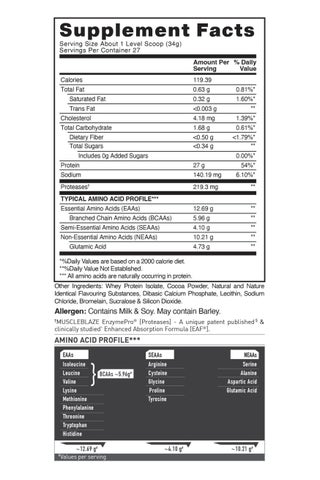 MuscleBlaze Biozorb Iso-Zero, Low Carb Whey Protein Isolate Powder (Ice Cream Chocolate, 2lbs / 907g) - view 2