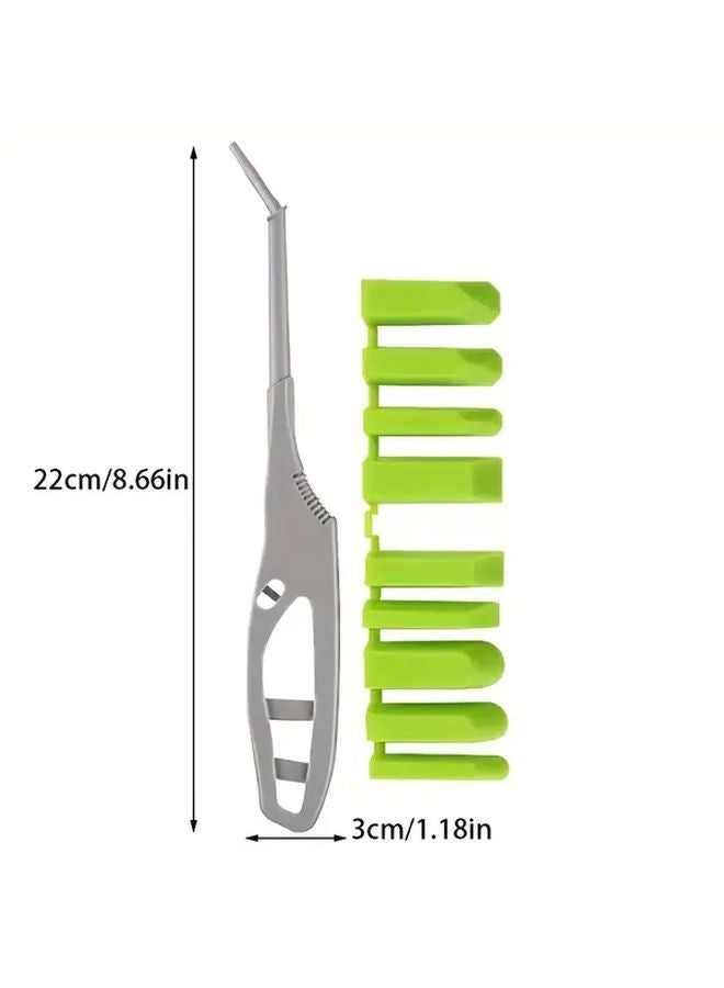 Green Stitching 10 In 1 Picture Changing Scraper Corner Glass Glue Spreader Angle Scrape Board - Image 1