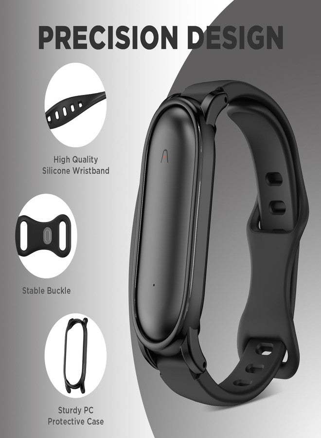 Wacanc Silicone Wristband Compatible with Plaud NotePin Voice Recorder,PC Case with Adjustable Wearable Strap for Plaud NotePin S (2025),Lightweight Replacement Strap Secure Fit Accessories (Black) - Image 3