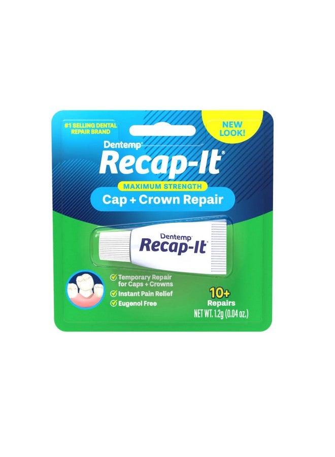 Dentemp Recap-It Cap And Crown Repair Dental Kit - Fast Acting Formula Dental Cement For Loose Caps (Pack Of 3) - Temporary Cement For Crown And Bridge - Image 2