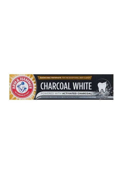 Arm & Hammer Charcoal Whitening Toothpaste - 75 ml - Activated Calcium - Clinically Proven to Strengthen Enamel & Remove Stains