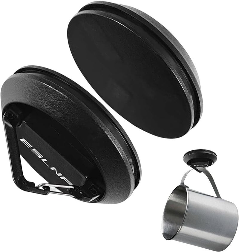 Black Heavy Duty Magnetic Hooks for Camping Canopy Tent Hanging Buckle Clip - Image 2