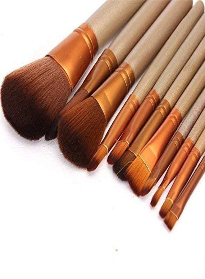 BOTIST 12 Pcs Brown Makeup Brushes, Makeup Brush Sets With Aluminium Storage Box, Makeup Cosmetic Brushes For Professional Makeup Artist And Personal Use - Image 2