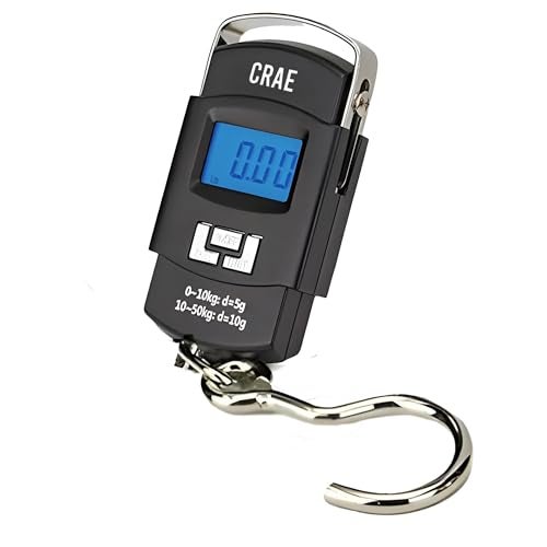CRAE Electronic Portable Digital LED Screen Luggage Weighing Scale|Handheld Travel Weight Measuring Scale for Suitcases, Bags&Baggage,50 kg/110 Lb For Multi-Purpose Use. Pack of 1 (A08_HOOK_TYPE) - Image 1