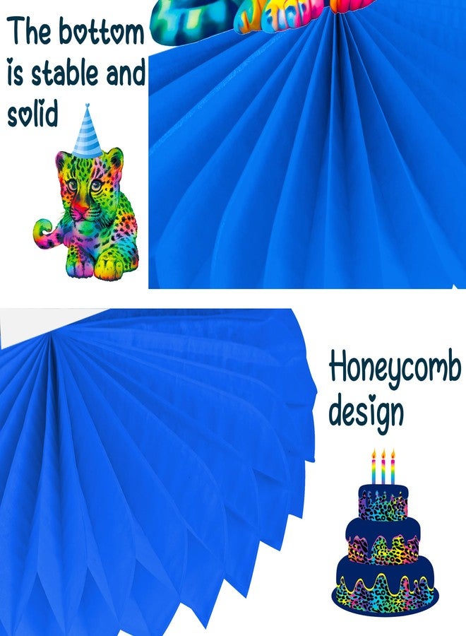 اوموني زينة حفلات أعياد الميلاد بنقشة الفهد النيونية بألوان قوس قزح ونقشة الفهد، زينة طاولات بنقشة الفهد النيونية، لوازم حفلات بنقشة الفهد مستوحاة من حيوانات السفاري، زينة حفلات استقبال المولود الجديد - Image 4