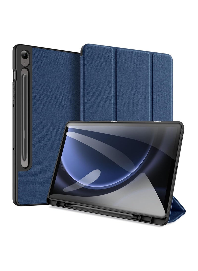 general Case Compatible Samsung Galaxy Tab S10 FE SM-X520/SM-X526 10.9-inch (2025) Drop and Scratch Resistant Tri-Folding Protective Case with Auto Sleep-Wake