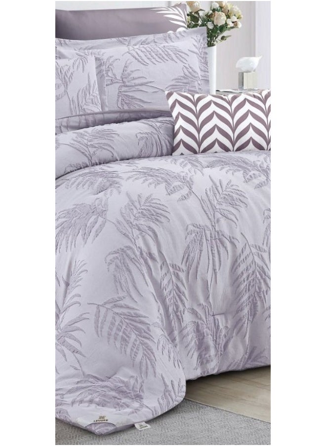 LOVERA - 8 Pieces King Size Comforter Set, Soft and Durable Fabric, Modern Pattern - Image 1