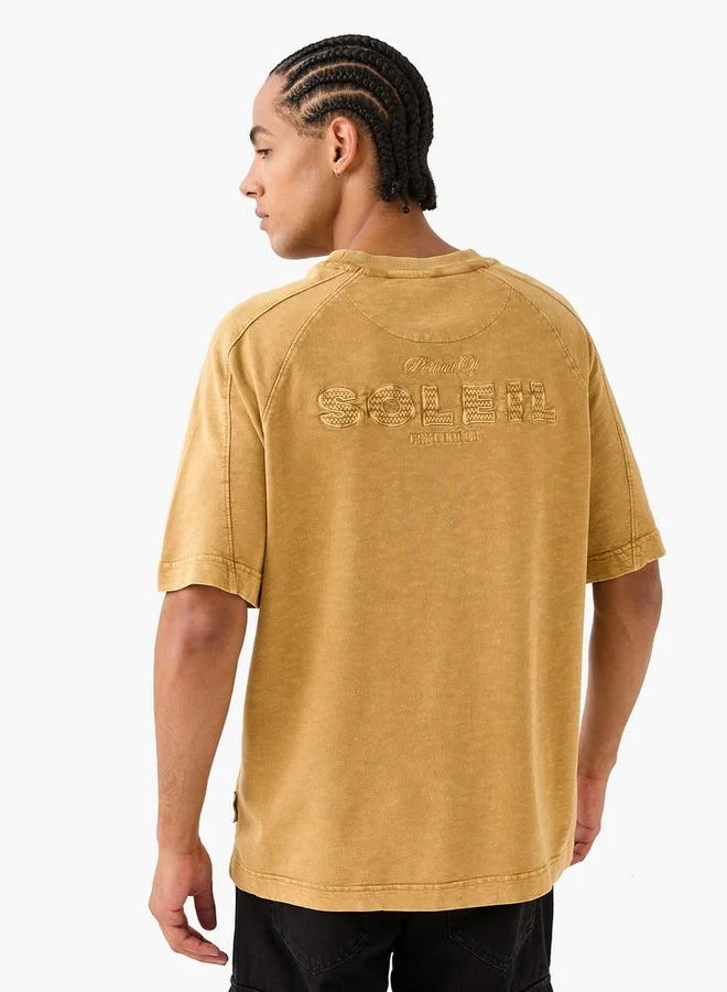 Lee Cooper Panelled T-shirt with Crew Neck