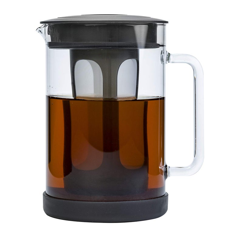 Primula Primula Pace Cold Brew Iced Coffee Maker with Durable Glass Pitcher and Airtight Lid Dishwasher Safe Perfect 6 Cup Size 16 Qt Black 