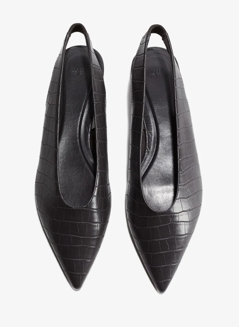H&M Patent slingbacks