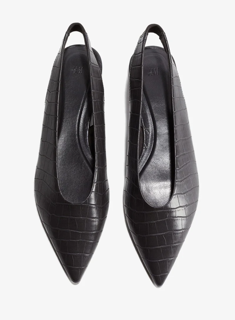 H&M Patent slingbacks