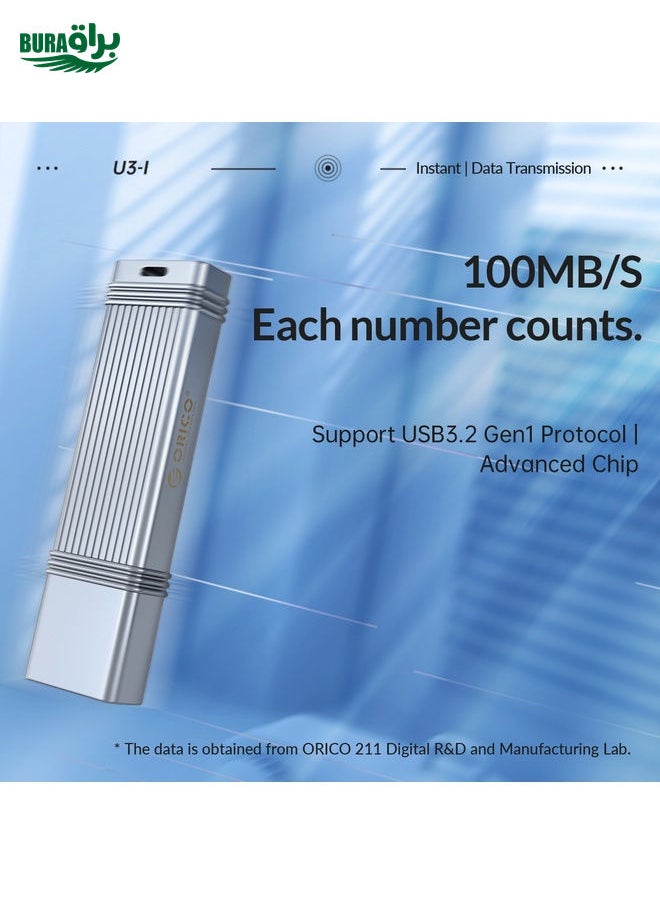 براق - Orico 64GB Type-C USB3.2 Gen1 USB Flash محرك أقرا - Image 1