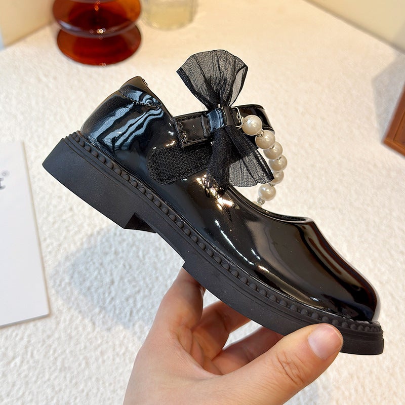 Girls'' Shoes, Kidsren''s Princess Shoes, 2025 New Autum Performance Small Leather Shoes, Medium and Large Kidsren''s Mary Jane Soft-Soled Leather Shoes - Image 5